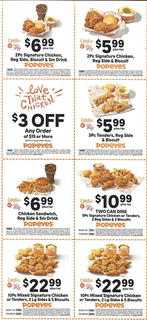 Popeyes coupons 2023 - Find the latest Popeyes coupons and promo codes for January, 2024 on Slickdeals. Save up to 20% off on family meals, tenders, nuggets, sandwiches and more. Get free …